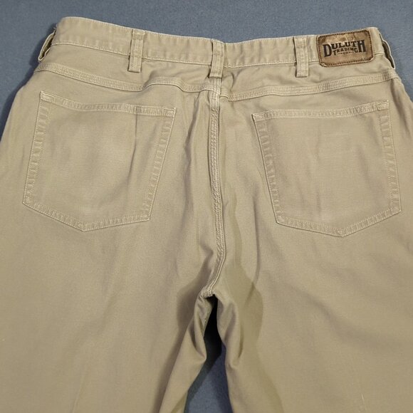 Duluth Pants Men's 36x32 Fits 36x30 Desert Khaki Flex Fire Hose Relaxed 5 Pocket - Picture 3 of 12